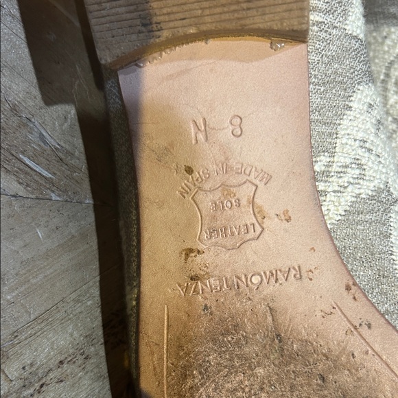 Ramon Tenza Women's Loafers in Cream and Tan - Picture 6 of 6